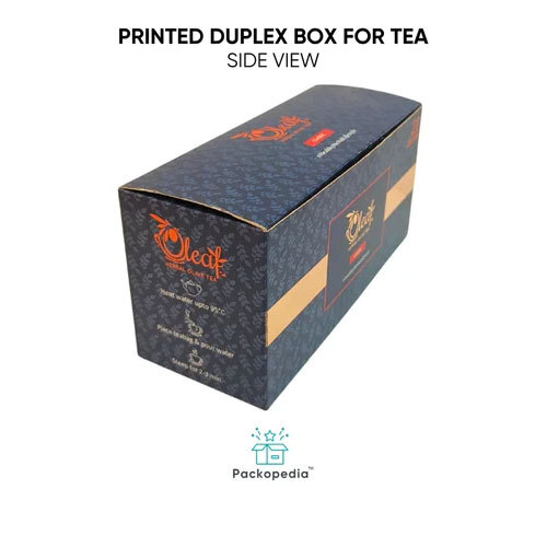 Printed Duplex Box for Tea with foiling - Premium Packaging