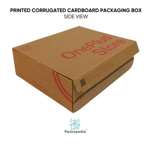 3 Ply E-Flute Printed Corrugated & Printed Tuck Style Packaging Box With Tear In Style - Color: Multicolour