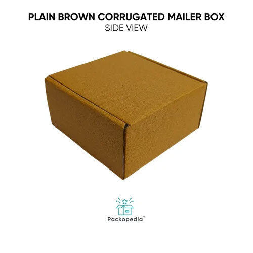 Plain Brown Corrugated Mailer Box Customizable In All Sizes