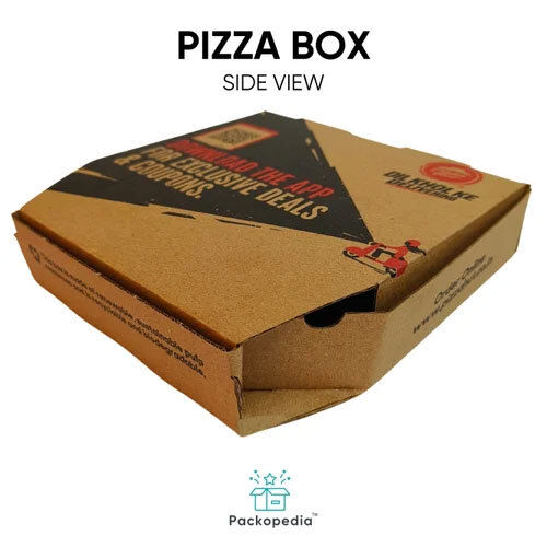 3Ply Corrugated Pizza Box - Color: Multicolour