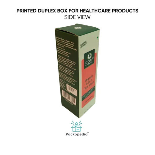 Printed Duplex Box for Healthcare Products - Tuck Style Box