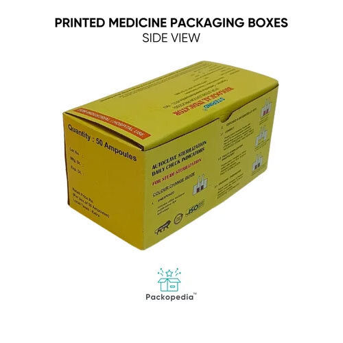 Printed Medicine Packaging Boxes - Pharmaceutical Cartons - Finishing: Matte Lamination