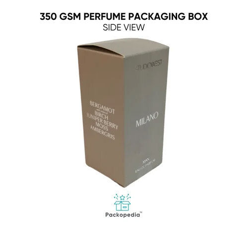 350 Gsm Perfume Packaging Box, 100% Sustainable And Eco-Friendly - Finishing: Matte Lamination