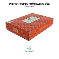 Premium Top Bottom Sweets Box - 500 Gm Packaging