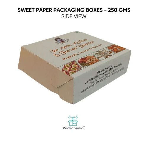 Sweet Paper Packaging Boxes - 250 Gms - Finishing: Matte Lamination