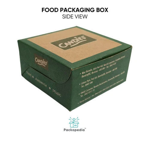 Custom Printed Food Packaging Box - Color: Green