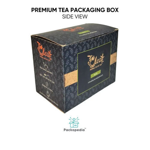 Premium Tea Packaging Box, With Multi-Color Printing, 100% Sustainable And Eco-Friendly - Finishing: Matte Lamination