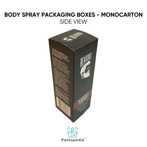 Printed Mono Carton Packaging Box - Body Spray Packaging - Color: Multicolour