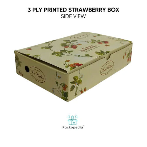 3 Ply Printed Fresh Strawberry Box