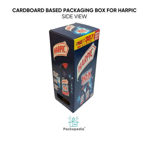 Cardboard Based Box For Harpic With Multi-Color Printing, 100% Sustainable And Eco-Friendly - Color: Multicolour