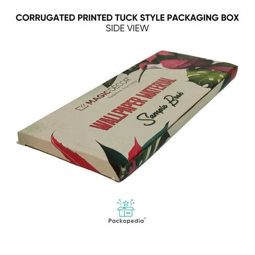 Sustainable & Customized 3 Ply E-Flute Printed Corrugated Printed Tuck Style Packaging Box - Color: Multicolour