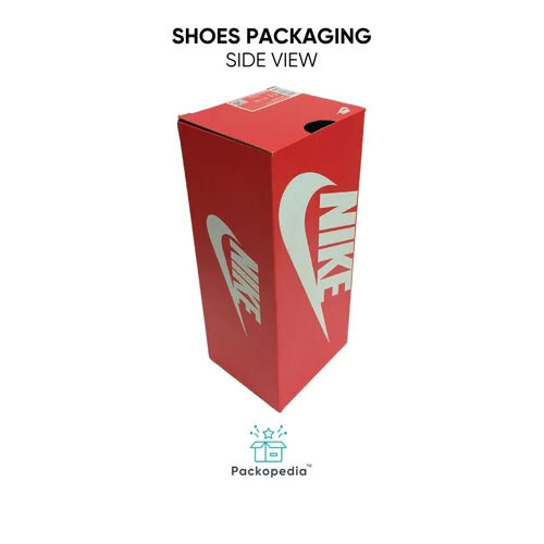 Customized Shoes Packaging Boxes E-Flute Corrugated Material