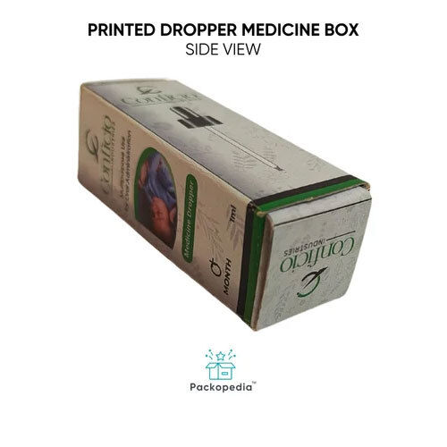 Printed Dropper Medicine Box - Pharma - Color: Multicolour