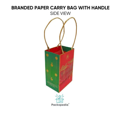 Customized Designer Paper Carry Bag With Handle - Forrest - Color: Multi Color