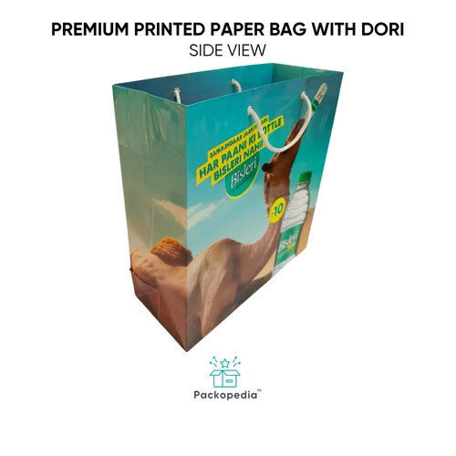 Customized Premium Printed Paper Bag With Dori - Color: Multi Color