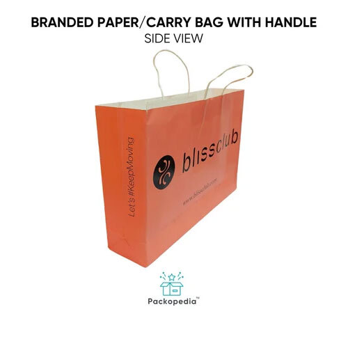 Customized Branded Paper Carry Bag with handle - Designer Bag