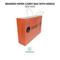 Customized Branded Paper Carry Bag with handle - Designer Bag