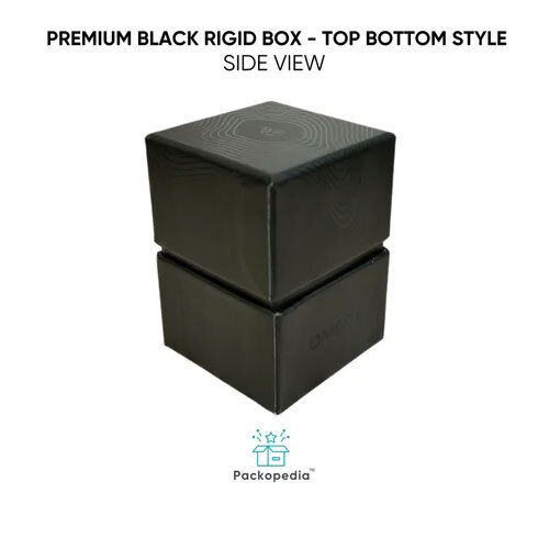 Black Rigid Box - Top Bottom Style with UV and foilng