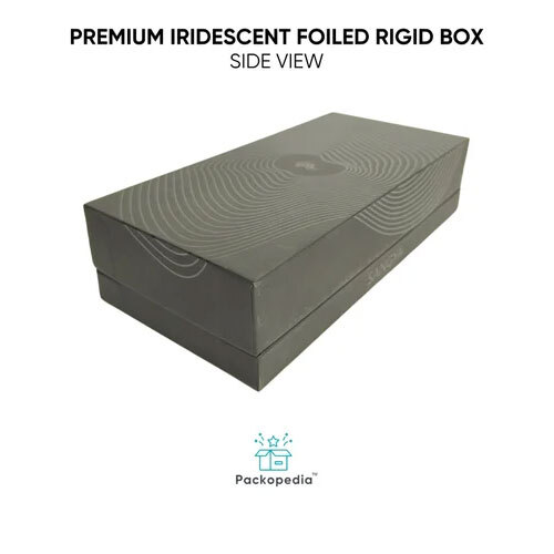 Customized Premium Iridescent Foiled Top Bottom Rigid Box 1