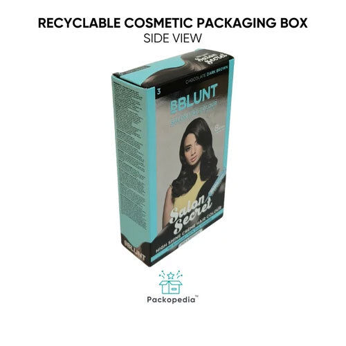 Recyclable Cosmetic Packaging Box With Multi-Color Printing 100% Sustainable And Eco-Friendly