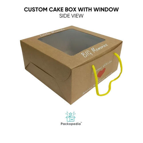 Custom Cake Box With Window And Dori Handle