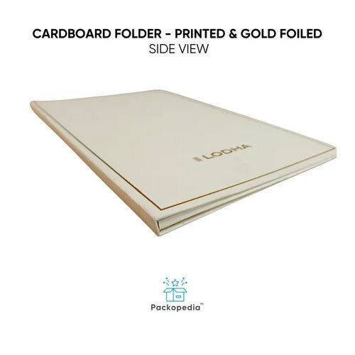 Cardboard Folder for Real Estate - Printed & Gold Foiled