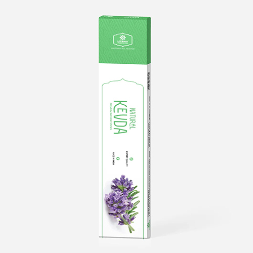 Natural Kevda Incense Sticks Box