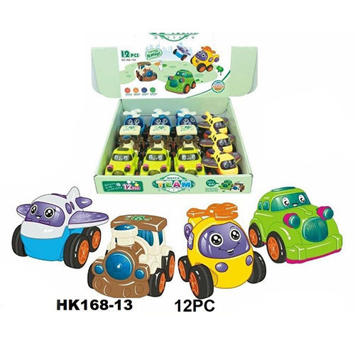 168-13A 12pc Mix Colour Plastic Team Car