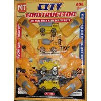 Yellow Mt-808 Pull Back Fire Series Toy Car