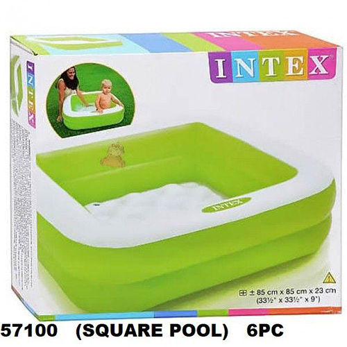 Green & White 57100 6 Pcs Square Pool For Kids