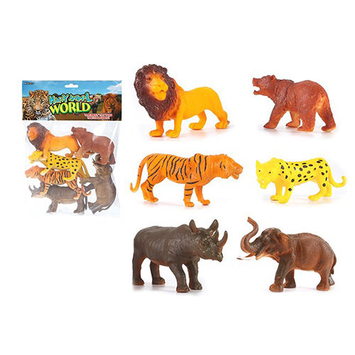 Multicolor Animal Toys Figure Playing Set For Kids