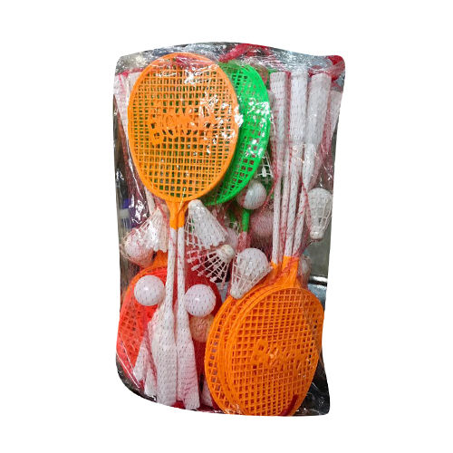 Multicolor Plastic Boka Badminton Racket Set