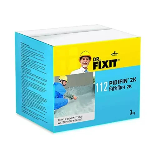 3kg Dr Fixit 112 Pidifin 2K Acrylic Cementitious Waterproof Coating