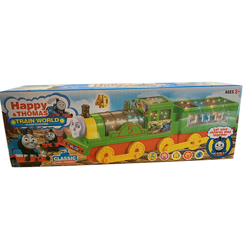 Multi Color Happy And Thomas Train World Flash Electric Classic Toy