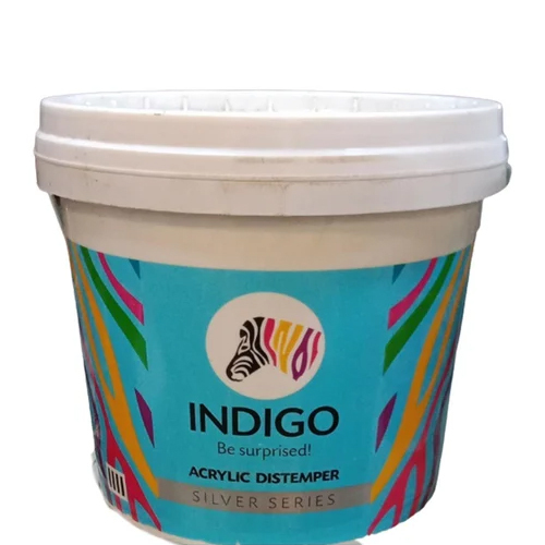 10Kg Indigo Paints Acrylic Silver Distemper