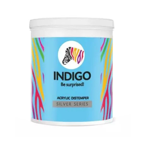 2Kg Indigo Paints Acrylic Silver Distemper