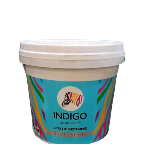 5Kg Indigo Paints Acrylic Silver Distemper