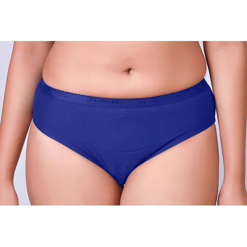 Cotton Ink Blue Julia Plain Ladies Panty