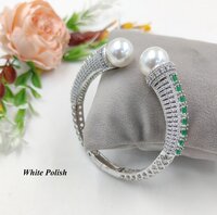 Pearl & Beads American Diamond Bracelet - Occasion: Engagement