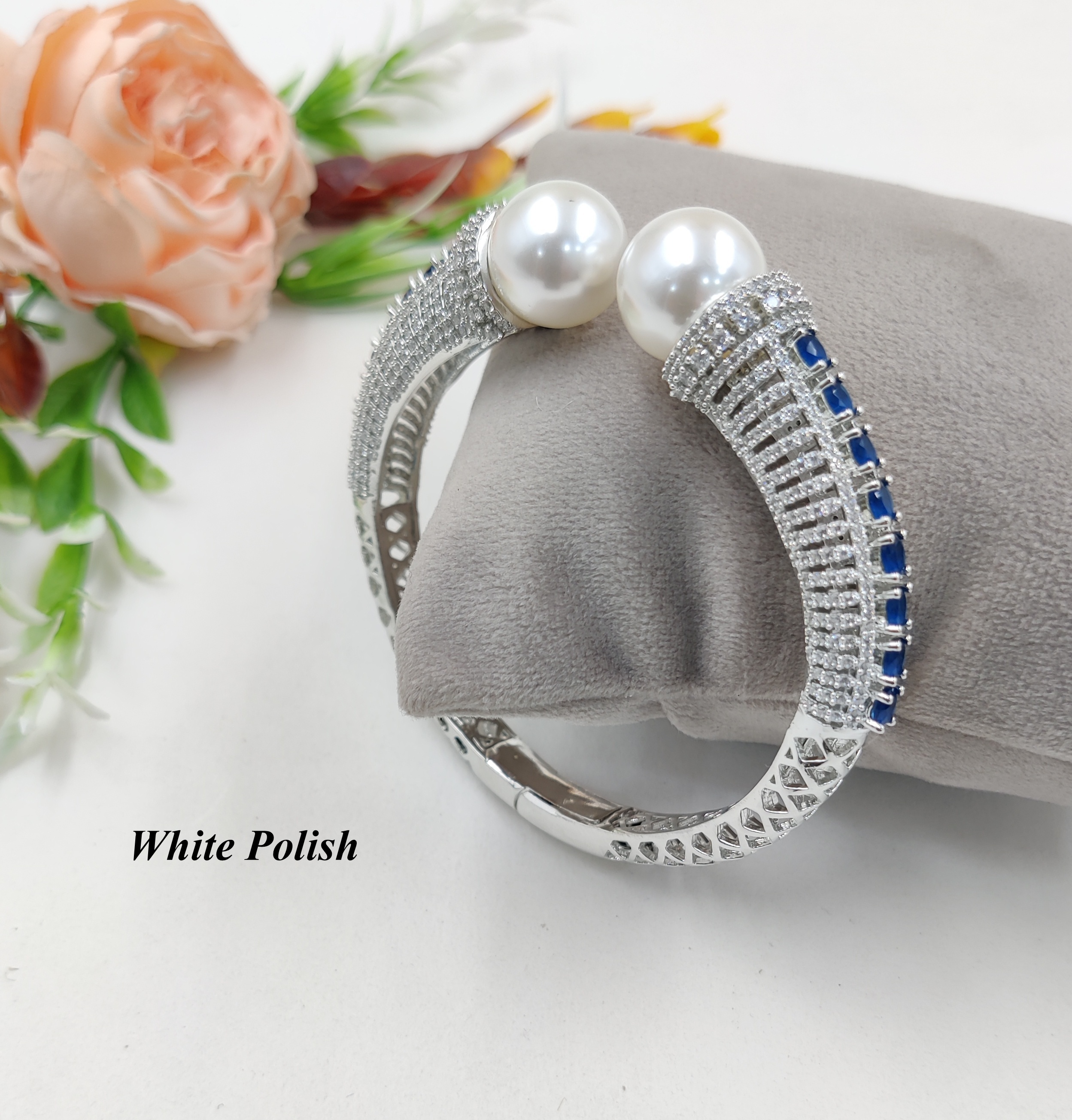 Pearl & Beads American Diamond Bracelet