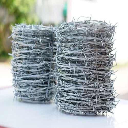 Gi Barbed Wire - Galvanized Iron, Waterproof Silver Design | Easily Assembled for Commercial Use, Warranty Included