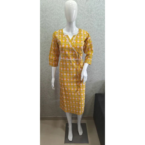 Printed Ladies Angrakha Kurti