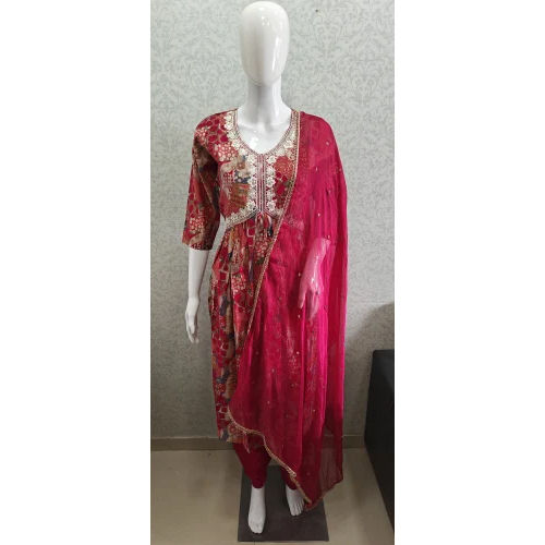 Aliya Kurti With Pant Duppata Set