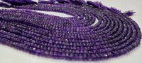 Natural Amethyst Gemstones Rondelle Faceted 6-7mm Strand 13 inches long