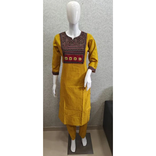 Gamthi Cotton Kurti With Pant