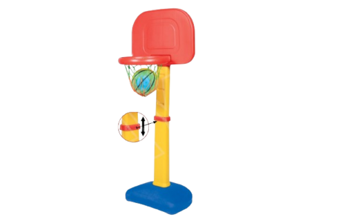 ADJ. BASKETBALL SET FOR KIDS