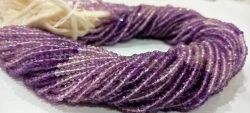 Natural Amethyst 3mm Rondelle faceted Beads shaded Beads Sold Per Strand 13''Long