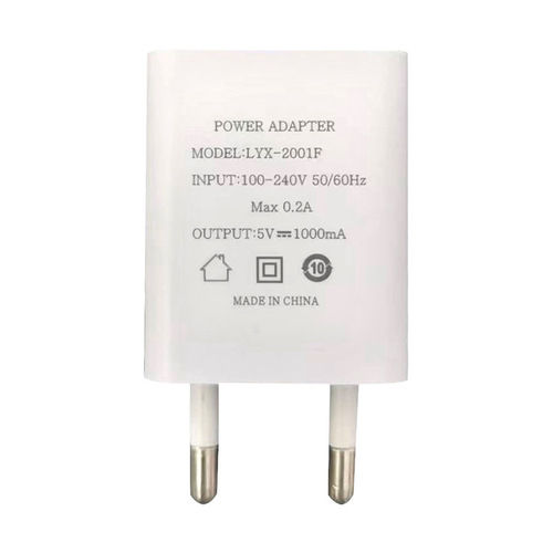 5V1A Charger Adapter Body Material: Plastic