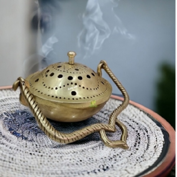 Aakrati Brass Dhoop Dani| Loban Holder| Incense Holder| Puja Article| Hosewarming Gifts|