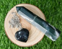 Moss Agate Crystal Gift Set For Emotional Support and Protection, Real Polished Gemstones.